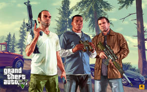 Enjoy Grand Theft Auto V On Your Iphone Wallpaper