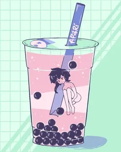 Enjoy Some Bubble Tea Anime With Friends! Wallpaper