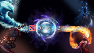 Enjoy The Action Of Dota 2 Wallpaper