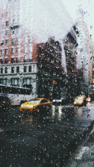 Enjoy The Aesthetic Of A Rainy Day. Wallpaper