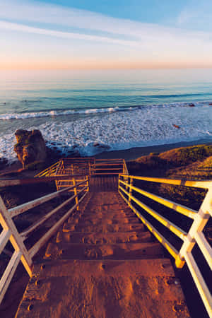 Enjoy The Beautiful California Sunrise Wallpaper