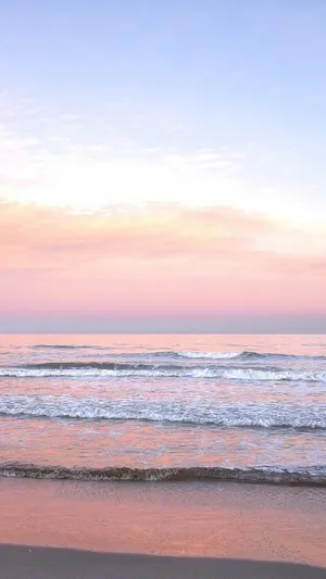 Enjoy The Beautiful Colors Of The Pink Sunset. Wallpaper