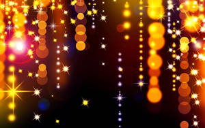 Enjoy The Beautiful Sparkle Of Christmas Lights Wallpaper