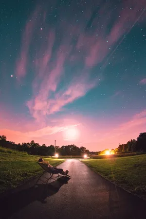 Enjoy The Beauty Of The Pink Space. Wallpaper