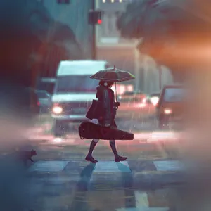 Enjoy The Calming Vibes Of A Rainy Day. Wallpaper