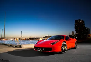 Enjoy The Cool Exhilaration Of The Ferrari Wallpaper
