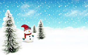 Enjoy The Fresh Snowfall In Winter Wallpaper