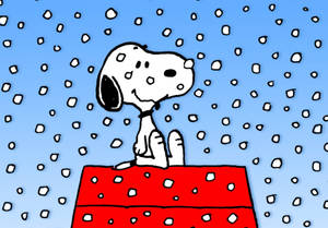 Enjoy The Holiday Season With A Snoopy Christmas Iphone Wallpaper