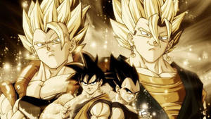 Enjoy The Retro Radiance Of This Hd Vintage Dbz Cover Wallpaper