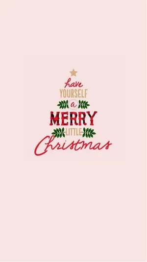 Enjoy The Simple Joys Of Christmas With A Cute Smile! Wallpaper