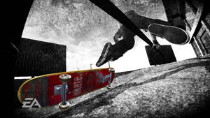 Enjoy The Thrill Of Skating With This Vintage Red Skateboard! Wallpaper