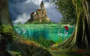 Enjoy The View Of A Splendid Castle Wallpaper