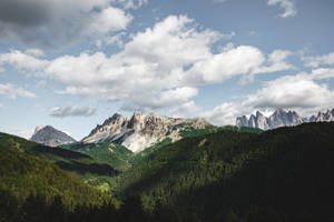 Enjoy The Views From The Enchanting Summer Alpine Mountain Wallpaper