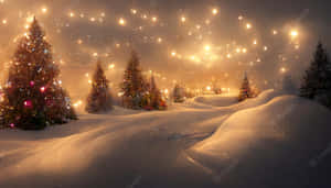 Enjoy The Winter Christmas Ambiance With A Desktop Background Wallpaper