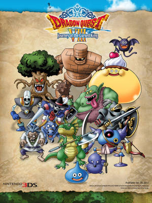 Enjoy The World Of Dragon Quest In Your Iphone. Wallpaper