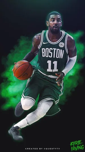 Enjoy The World Of Kyrie From The Comfort Of Your Phone Wallpaper