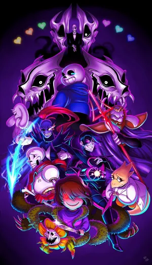 Enjoy This Beautiful Fan Art Of Sans! Wallpaper