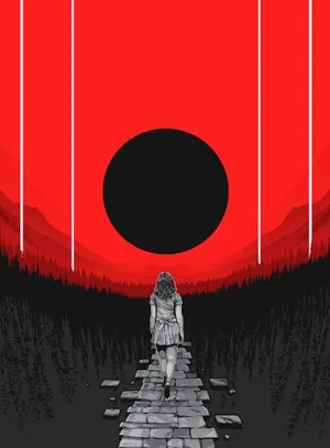 Enjoy Working On Your Favorite Anime With This Stylish And Modern Red Aesthetic Anime Laptop! Wallpaper