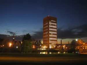 Enlightened Dubois Library At University Of Massachusetts Wallpaper