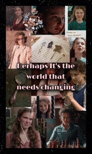 Enola Holmes Quote Collage Art Wallpaper