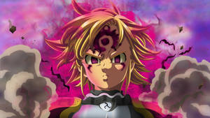 Enraged Meliodas Facing His Seven Deadly Sins Wallpaper