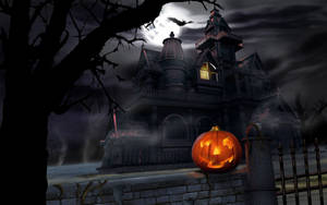 Enter An Eerie Haunted House This Halloween Wallpaper