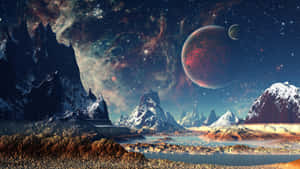 Enter The Mystical World Of Fantasy Space Wallpaper