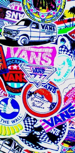 Enter The World Of Cool Vans With This Trendy Logo! Wallpaper