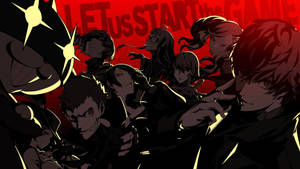 Enter The World Of Persona 5 And Join The Phantom Thieves Wallpaper