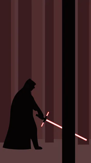 Enter The World Of The Star Wars Universe With Kylo Ren's Iphone Wallpaper