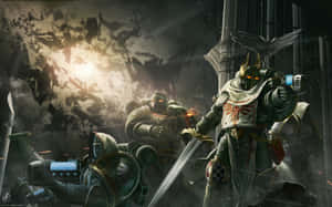 Enter The World Of Warhammer 4k - Full Of Epic Battles And Captivating Characters Wallpaper