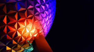 Epcot Globe On Pillar Wallpaper