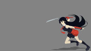 Epic Akame Ga Kill 4k Action Scene With Sword-wielding Characters Wallpaper