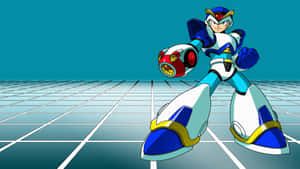 Epic Battle Stance Of Mega Man Wallpaper