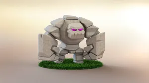 Epic Clash Of Clans Golem Unleashed Wallpaper