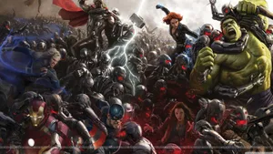 Epic Showdown - Avengers Assemble In 4k Wallpaper