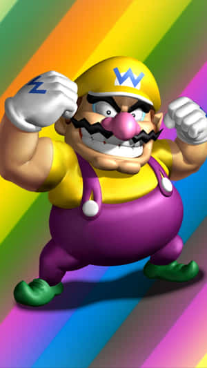 Epic Wario In Action Wallpaper