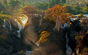 Epupa Falls In Namibia Wallpaper