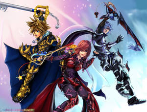 Equipped With A Keyblade Armor, Sora Prepares To Battle With His Friends In Kingdom Hearts 3 Wallpaper