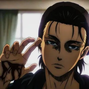 Eren Yeager Pfp With Bloody Hand Wallpaper