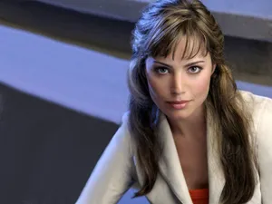 Erica Durance Intense Gaze Wallpaper