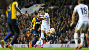 Erik Lamela Kicked Ball Wallpaper