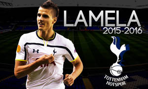 Erik Lamela Tottenham Hotspur Logo Poster Wallpaper