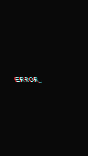 Error Samsung Black Wallpaper