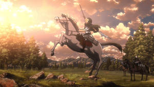 Erwin Smith Riding Horse Wallpaper