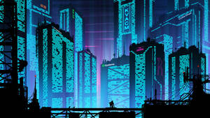 Escape Into A Vision Of A Cyberpunk Dystopia Wallpaper