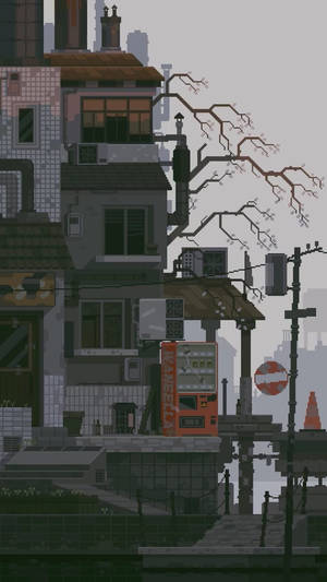 Escape To 8 Bit Japan Wallpaper