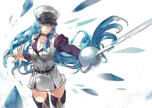 Esdeath With Rapier Wallpaper