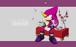 Espio The Chameleon Tea Wallpaper