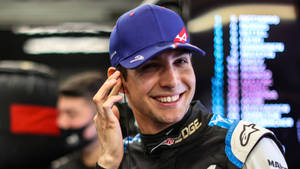 Esteban Ocon Wearing Blue Cap Wallpaper